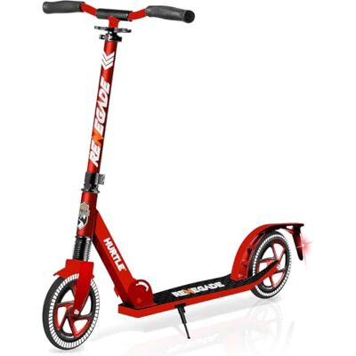 Hurtle Step voor Kinderen, Tieners en Volwassenen 2-Wiel Kinderstep met Verstelbaar T-Stuur Aluminium Antislip Deck Draagbare Opvouwbare Scooter voor Kinderen met Draagriem Hurtle Step voor Kinderen, Tieners en Volwassenen 2-Wiel Kinderstep met Verstelbaar T-Stuur Aluminium Antislip Deck Draagbare Opvouwbare Scooter voor Kinderen met Draagriem