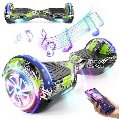 SISIGAD Hoverboard voor kinderen van 6-12 jaar, zelfbalancerende scooters met Bluetooth en Corlorful LED-verlichting SISIGAD Hoverboard voor kinderen van 6-12 jaar, zelfbalancerende scooters met Bluetooth en Corlorful LED-verlichting