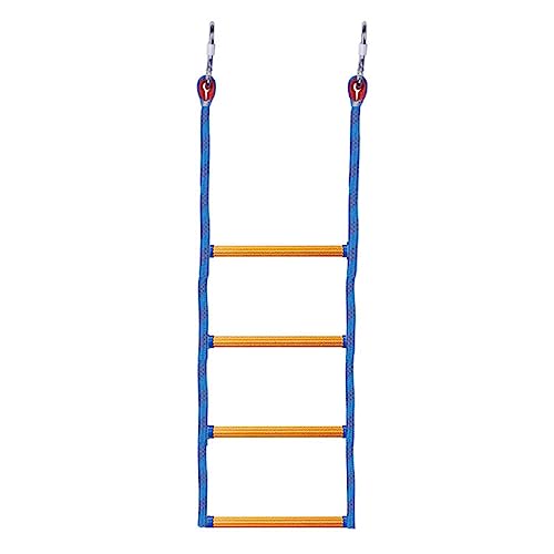 Amsixo Boot Touw Ladder Extension Marine Touw Ladder 4 Stap Assist Boot Ladder Zwemmen Ladder Boarding Ladder Voor Opblaasbare Boot Ladder