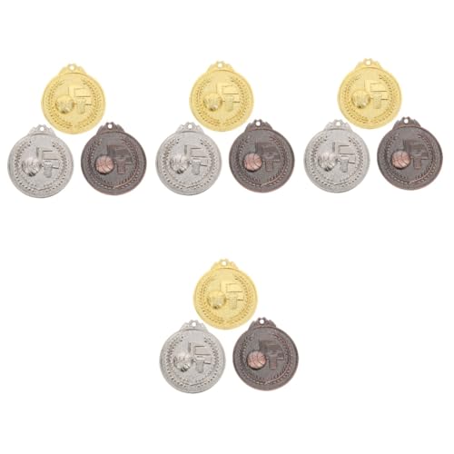 ABOOFAN 12 Pcs De Medaille Zwemmen Medailles Metalen Medaille Concurrentie Medailles Basketbal Medaille Gouden Medaille Speelgoed Race Medaille Basketbal Sport Award Medailles Zilveren