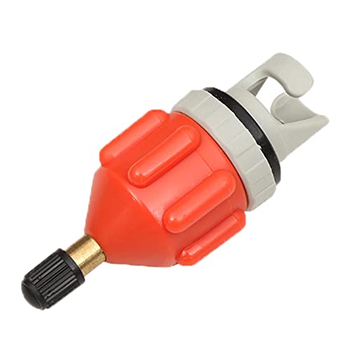 ALI2 Opblaasbare bootpomp adapter SUP pomp adapter luchtpomp converter met luchtklep bevestiging, oranje, 1 stuks