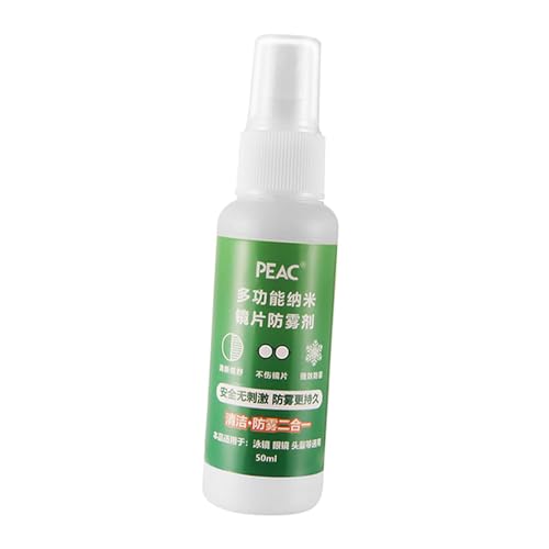 Perfeclan Anti-condensspray Anti-condens-spray 50 ml anti-condensvloeistof Lensreinigingsspray Defogger voor brillen Skimaskers Lenzenvloeistofvoorruit