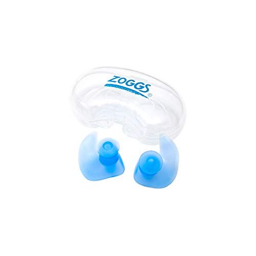 Zoggs Aqua Plugz, oordopjes om te zwemmen, herbruikbare siliconen oordopjes (verpakking kan variëren) Blauw 14+ Jaar