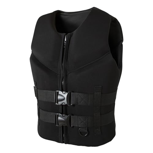 GAOJYLF Drijfvermogen Jack Unisex, ademend neopreen drijfvermogen zwemvest, veiligheidszwemvest Drijfhulpmiddelen, drijfhulpmiddelen voor volwassenen black,M