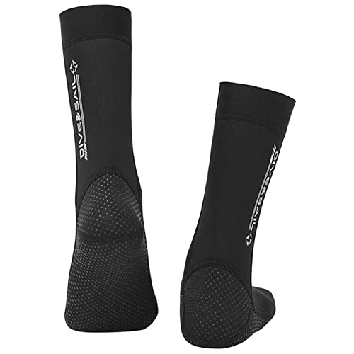 FAXIOAWA 3 mm neopreen wetsuit voor heren dames, antislip warme duiksokken thermische duikpakken voor het hele lichaam, droogpak voor volwassenen zwemmen triatlon stretch badmode lange mouw duikhuid uit één