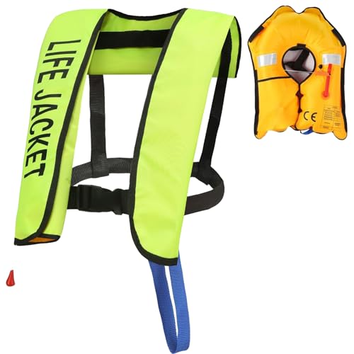 KeyoGoS Reddingsvest voor volwassenen, reddingsvesten, reddingsvest tiener, reddingsvest volwassene, automatisch opblaasbaar reddingsvest, drijfhulp, zwemmen live jas voor watersport (X)