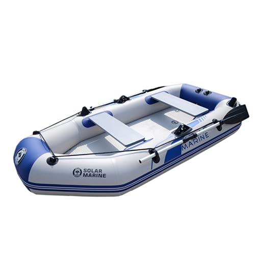 KKMNDE Grote opblaasbare kajak, 3 personen, PVC opblaasbare vissersboot, rubberen kajak met luchtmat, vloerboot, opblaasbare boot, opblaasbare boot voor varen, vissen