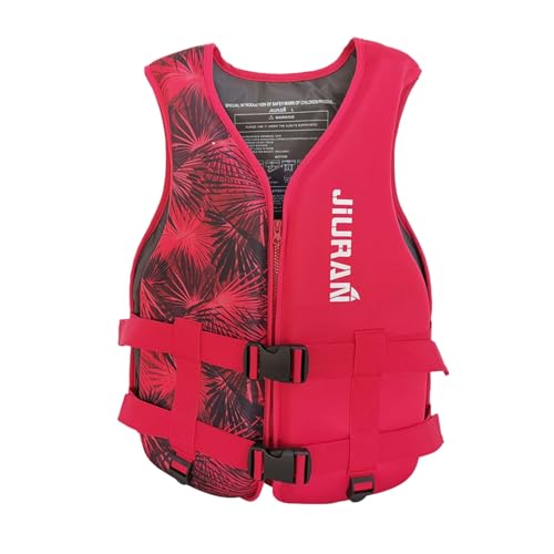 Yokbeer Reddingsvest voor Volwassenen, Reddingsvest voor Boten, Neopreen Veiligheidsvest, Zwemhulpmiddel, Drijfvest, Veiligheidsvest voor Sup, Kajak, Surfen (Color : Red, Size : S)