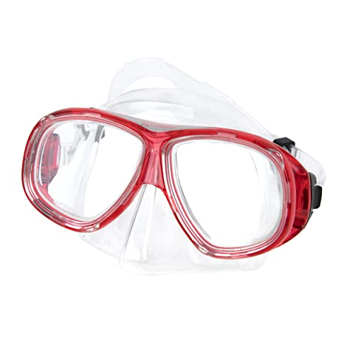 Abysstar ULISSE Sr CLEAR RED duikmasker siliconen duikmasker