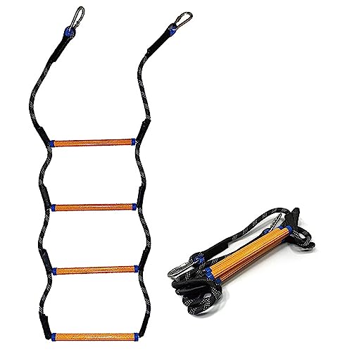 Amsixo Boot Touw Ladder Extension Marine Touw Ladder 4 Stap Assist Boot Ladder Zwemmen Ladder Boarding Ladder Voor Opblaasbare Boot Ladder