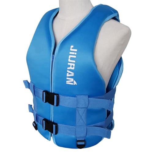 Yokbeer Unisex Reddingsvesten Neopreen Reddingsvest Drijfvest Volwassen Reddingsvest SUP Wakeboard Mannen Vrouwen Veiligheidsvest Drijfhulpmiddel Jas (Color : Blue, Size : X-Small)