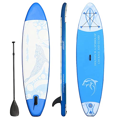 FFFHYIZH Draagbare Surfboard Opblaasbare Stand Up Paddle Board 9.8 'Opvouwbare Opblaasbare Cruise Drifting Board Surfen Paddle Board