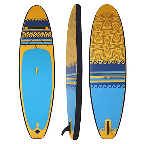 FFFHYIZH Opblaasbare Stand Up Paddle Board Board Surfboard Sterke Laag 335 * 82 * 15 Cm met Elastisch Opbergtouw, Hogedruk Pomp, Voettouw