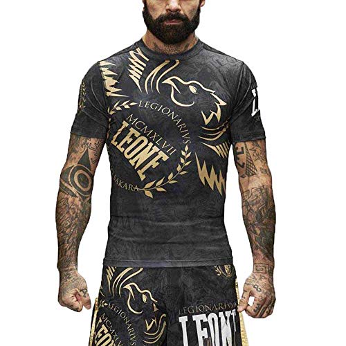 LEONE 1947 Leone 2046 Rashguard Legionarius Rashguard Legionarius, uniseks, volwassenen, zwart, XL