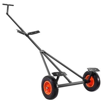 VEVOR Trailer-transportwagen, rangeerhulp, 190 kg steunbelasting, 40 cm luchtbanden, koolstofstaal, antislip houder, voor het verplaatsen van kajaks, motorboten en vissersboten VEVOR Trailer-transportwagen, rangeerhulp, 190 kg steunbelasting, 40 cm luchtbanden, koolstofstaal, antislip houder, voor het verplaatsen van kajaks, motorboten en vissersboten