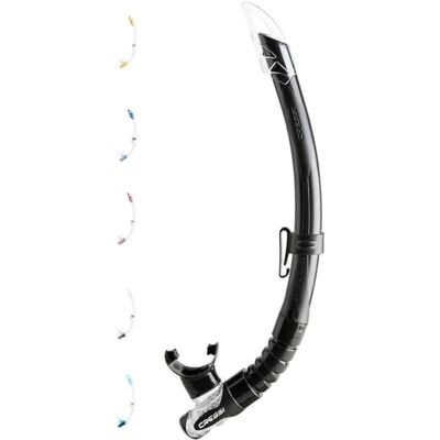 CRESSI Gamma Premium Snorkel voor Freediving, Snorkelen en Scuba Diving met zelfstandige ademhalingsapparatuur CRESSI Gamma Premium Snorkel voor Freediving, Snorkelen en Scuba Diving met zelfstandige ademhalingsapparatuur
