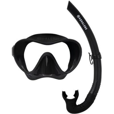Aqualung Neos Snorkelset met mono-glazen masker + siliconen snorkel, gehard glas, volume 170 cm³, compact reizen Aqualung Neos Snorkelset met mono-glazen masker + siliconen snorkel, gehard glas, volume 170 cm³, compact reizen
