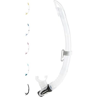 CRESSI Gamma Premium Snorkel voor Freediving, Snorkelen en Scuba Diving met zelfstandige ademhalingsapparatuur CRESSI Gamma Premium Snorkel voor Freediving, Snorkelen en Scuba Diving met zelfstandige ademhalingsapparatuur