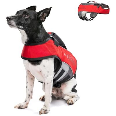 Osprey Hondenzwemvest, verstelbare drijfhulp met handvat, reflecterende strepen, geschikt voor kleine, middelgrote en grote honden, zwemvest voor wateractiviteiten en paddleboarden Verstelbaar hondendrijfvest met handvat, drijfhulp voor zwemmen, voor de Osprey Hondenzwemvest, verstelbare drijfhulp met handvat, reflecterende strepen, geschikt voor kleine, middelgrote en grote honden, zwemvest voor wateractiviteiten en paddleboarden Verstelbaar hondendrijfvest met handvat, drijfhulp voor zwemmen, voor de