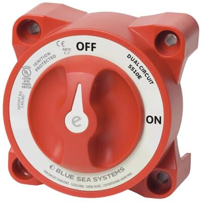 Blue Sea Systems Batterij Schakelaar AAN/Uit AFD Blue Sea Systems Batterij Schakelaar AAN/Uit AFD