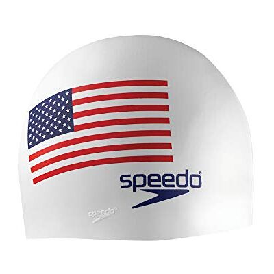 Speedo Unisex Volwassen Zwembril Silicone Wit Vlag Speedo Unisex Volwassen Zwembril Silicone Wit Vlag