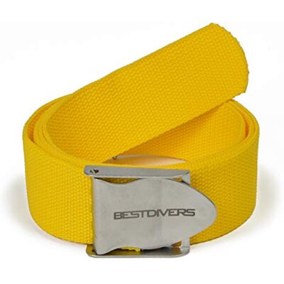 Best divers ZI0130I riem, Piombi Sub, inox, geel Best divers ZI0130I riem, Piombi Sub, inox, geel