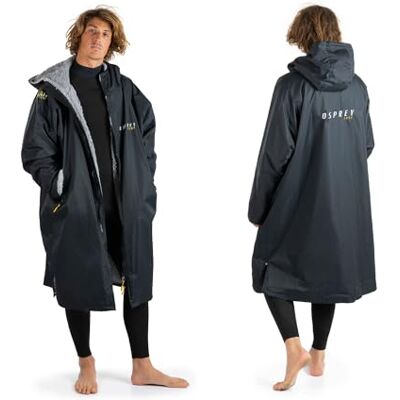 Osprey Aankleedjas voor kinderen en volwassenen, waterdichte omkleedjas, zwem- en strandjas, uniseks, zwart Osprey Aankleedjas voor kinderen en volwassenen, waterdichte omkleedjas, zwem- en strandjas, uniseks, zwart