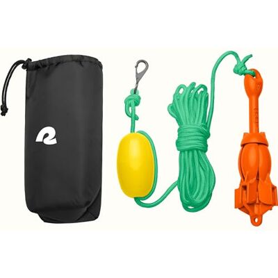 Retrospec Steunpilaar 1,6 kg opvouwbare grapnel ankerset met 26FT touw, PP-boei, waterbestendige reistas en roestbestendige karabijnhaak en anker voor opblaasbare paddleboards, dokken en kajaks Retrospec Steunpilaar 1,6 kg opvouwbare grapnel ankerset met 26FT touw, PP-boei, waterbestendige reistas en roestbestendige karabijnhaak en anker voor opblaasbare paddleboards, dokken en kajaks