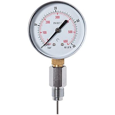 SALVIMAR bandenspanningsmeter Cyrano/Sten, uniseks, volwassenen, transparant, uniek SALVIMAR bandenspanningsmeter Cyrano/Sten, uniseks, volwassenen, transparant, uniek