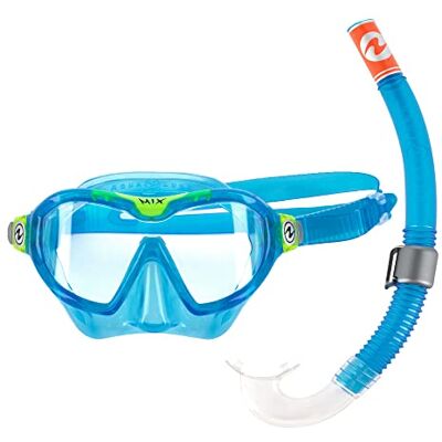 Aqualung Combo Mix Duikmasker + snorkel voor duiken, watersport en snorkelen, voor kinderen vanaf 4 jaar, met uv-bescherming, siliconen afdichting en condensvrije glazen, voor jongens en meisjes Aqualung Combo Mix Duikmasker + snorkel voor duiken, watersport en snorkelen, voor kinderen vanaf 4 jaar, met uv-bescherming, siliconen afdichting en condensvrije glazen, voor jongens en meisjes