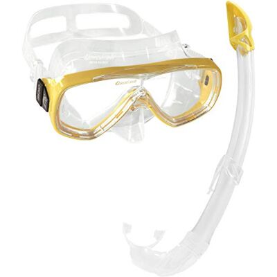 CRESSI Onda & Mexico snorkelmasker voor volwassenen, met breed gezichtsveld CRESSI Onda & Mexico snorkelmasker voor volwassenen, met breed gezichtsveld