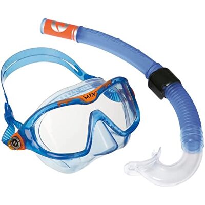 Aqualung Combo Mix Duikmasker + snorkel voor duiken, watersport en snorkelen, voor kinderen vanaf 4 jaar, met uv-bescherming, siliconen afdichting en condensvrije glazen, voor jongens en meisjes Aqualung Combo Mix Duikmasker + snorkel voor duiken, watersport en snorkelen, voor kinderen vanaf 4 jaar, met uv-bescherming, siliconen afdichting en condensvrije glazen, voor jongens en meisjes