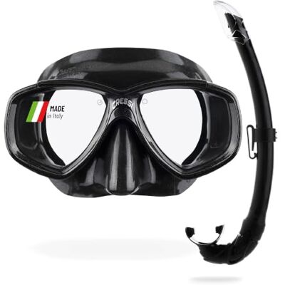 CRESSI Perla & Mexico Set Combiset Masker Perla + Snorkel Mexico Ideaal voor Snorkelen Vrijduiken Duiken, Eén maat, Unisex Volwassene CRESSI Perla & Mexico Set Combiset Masker Perla + Snorkel Mexico Ideaal voor Snorkelen Vrijduiken Duiken, Eén maat, Unisex Volwassene