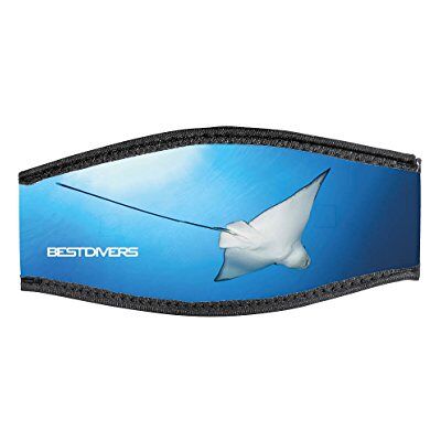 Best divers Horlogebandje masker van neopreen, dubbele klittenbandsluiting, Manta Best divers Horlogebandje masker van neopreen, dubbele klittenbandsluiting, Manta