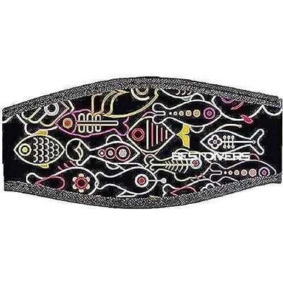 Best divers Horlogebandje masker van neopreen, dubbele klittenbandsluiting, rubberen vissen. Best divers Horlogebandje masker van neopreen, dubbele klittenbandsluiting, rubberen vissen.