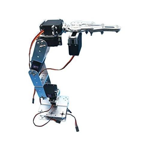 CIRONI Robotic 1set Robot 6 DOF Arm Mechanische Robotic Arm Klem Klauw Mount Kit, W Servos Servo Hoorn DIY Robot Onderdelen Robot Kit (Kleur: Met Servo's)