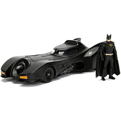 Jada Toys 253215002 1989 Batmobil Speelgoedauto Incl. Batman Figuur, Zwart