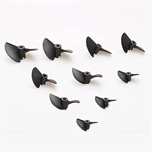 ZEPHYX 10PCS 2 Blades Propeller Paddle Props Onderdelen for RC Elektrische Boot 27/30/32/35/38/40/42/45/47mm Diafragma 3.18/4/4.76mm RC-bootpropellers (Color : 4x38mm)