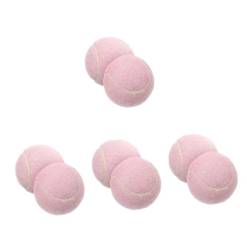 SUPVOX 8 Stuks tennisspeelgoed drukloze tennisballen speels tennissen toys for girls tennis balls meisjes speelgoed meisje speelgoed baltennis voor speler tennisbal trainen de hond rubber