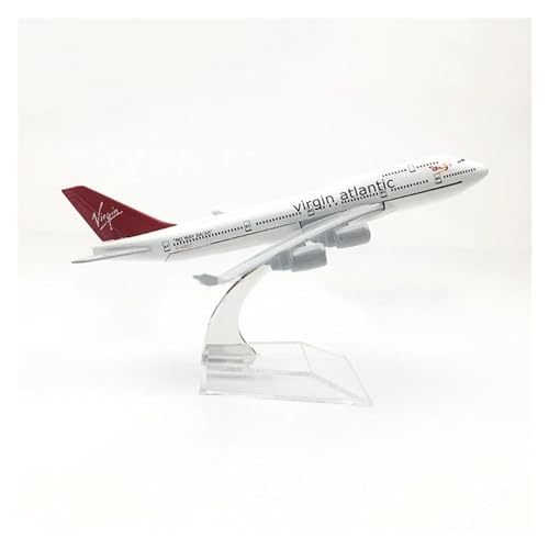 JEVHLYKW Vliegtuig Model 1/400 Voor Virgin Atlantic B747 Legering Vliegtuigen Model Statische Vliegtuigen Model Vliegtuigen Model Met Stand Exquisite Collectie Gift