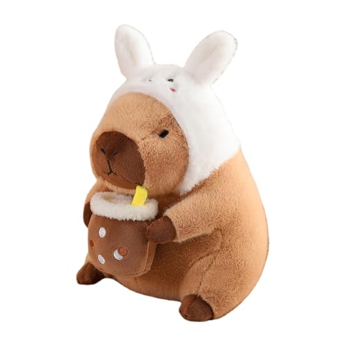 HUNYA Capybara Pluche, Knuffelbare Pluche Capybara, Schattig Capybara Knuffel, Zacht Capybara Pluchekussen, Capybara Knuffel, Capybara Cadeaus