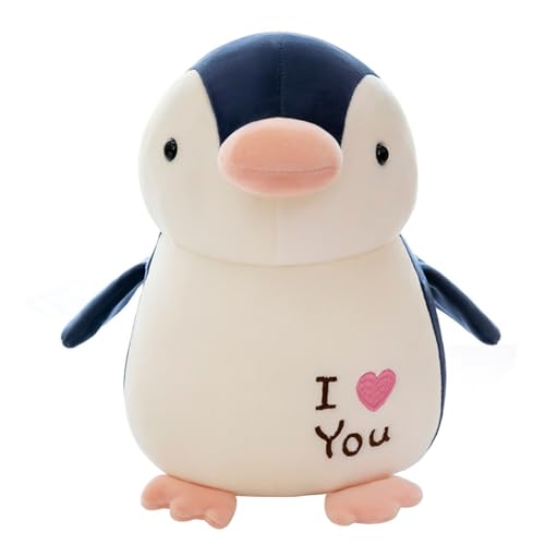 NGUMMS Pluche Pinguïn, 35 cm Ik hou van je pluche, pluche pinguïn zachte en delicate pluche pinguïn pluche kussen voor kinderen