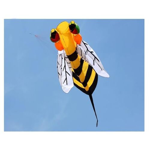 ANNESEY 3M/4M Software Animal Bee Kite, Power Good Flying (kleur: 4 m geel)