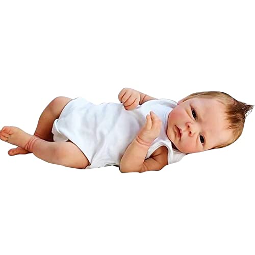 RWRAPS Lichaam Echte Levensechte Pasgeboren Poppen, 18 Inch Reborn Doll Mooie Reborn Baby Doll Meisje en Jongen New Born Baby Dolls Xmas Gift, Boy for Kids Gift (Meisje) (Jongen) (Meisje)