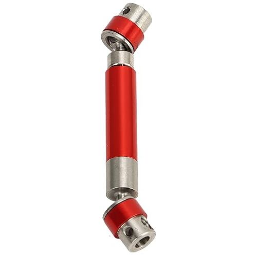 Kufoo Metalen Tussenliggende Versnellingsas RC Auto Aandrijfas 50-63mm Verstelbaar Voor AXI90081 AXI0001 AXI0002 AXI00005 (Rood)