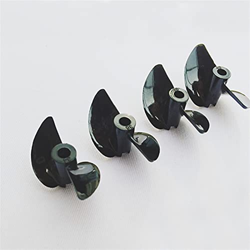 ZEPHYX 4 stks PC Propeller 2-blade Semi-ondergedompelde Peddel As Gat 3mm/4mm for RC Elektrische Boot Schip Model Dia 30mm 32mm 34mm 36mm 38mm RC-bootpropellers (Color : 4pcs Dia 30mm)