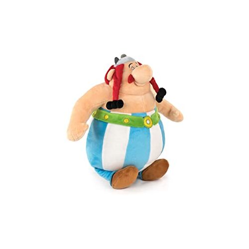 BARRADO Asterix Karakter knuffeldier, 30 cm, Asterix, Obelix, Panoramix, superzachte kwaliteit, Obelix