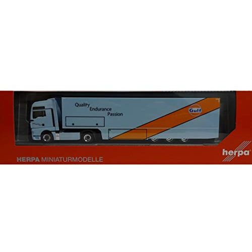 Herpa 311335 Man TGX XXL Euro 5 Racetransporter-zadelkabel Gulf Oil 1:87