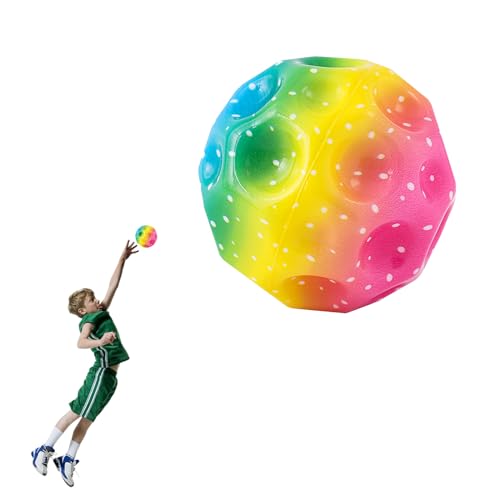 Feliciay Astro Jump Ball, Space Jump Ball Moon Ball, Springende Rubberen Bal Hoge Springende Rubberen Bal 7 cm Mini Bouncing Ball EEN Knallend Geluid Maken Bouncy Balls voor Kid Gift Party (Kleur