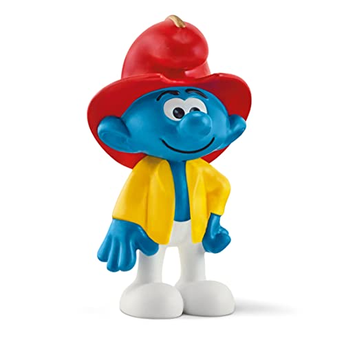 SCHLEICH 20833 Brandweer Smurf, vanaf 7 jaar, Pre School Smurfs Speelfiguur,multi kleuren